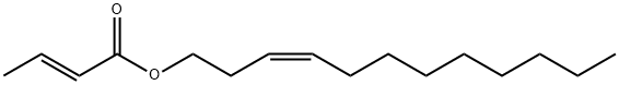 Z3-Dodecenyl E2-butenoate Struktur