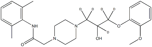 Ranolazine-d5 Struktur