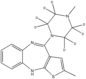 奥氮平-d8 结构式