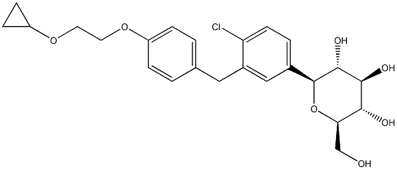 ベキサグリフロジン 化学構造式
