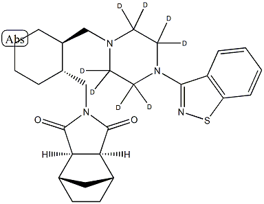 Lurasidone-d8 Hydrochloride Structure