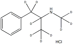 (-Methamphetamine-d9 (hydrochloride) Structure
