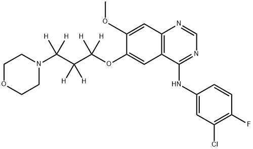 D6-吉非替尼,1228664-49-0,结构式