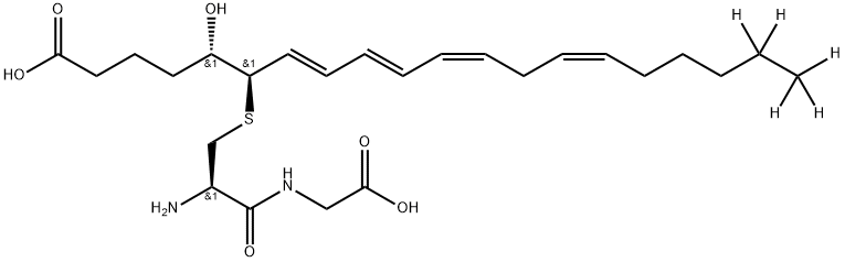 Leukotriene D4-d5, 1240398-17-7, 结构式