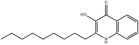 2-nonyl-3-hydroxy-4-Quinolone 结构式