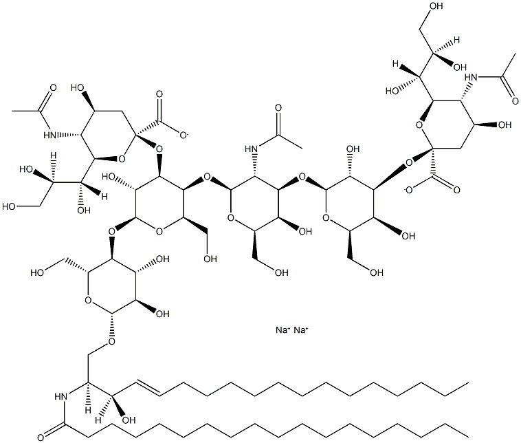 双唾液酸神经节苷酯GD1A, 12707-58-3, 结构式
