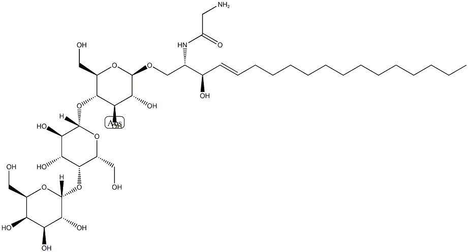 N-Glycine Globotriaosylsphingosine (d18:1),1360882-59-2,结构式