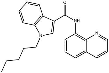 JWH 018 8-quinolinyl carboxamide Struktur