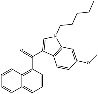 JWH 018 6-methoxyindole analog Struktur