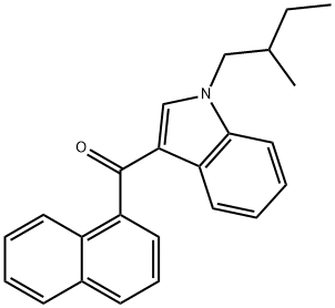 JWH 018 N-(2-methylbutyl) isomer Struktur