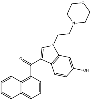 JWH 200 6-hydroxyindole metabolite, 1427325-76-5, 结构式