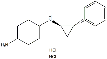 N1-(反式-2-苯基环丙基)环己烷-1,4-二胺二盐酸盐,1431326-61-2,结构式
