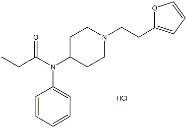 Furanylethyl fentanyl (hydrochloride) 结构式