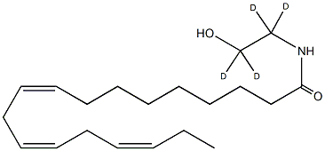 α-Linolenoyl Ethanolamide-d4 Struktur