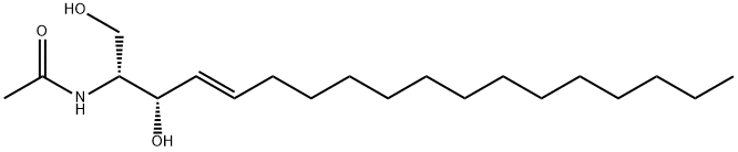 C2 L-erythro Ceramide (d18:1/2:0), 150338-90-2, 结构式