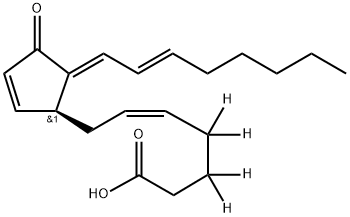 15-deoxy-Δ12,14-Prostaglandin J2-d4, 1542166-82-4, 结构式