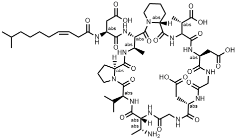 Aspartocin D, 1562369-96-3, 结构式