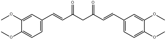 ジメトキシクルクミン 化学構造式