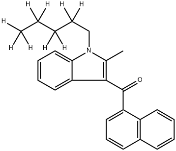JWH 007-d9 化学構造式