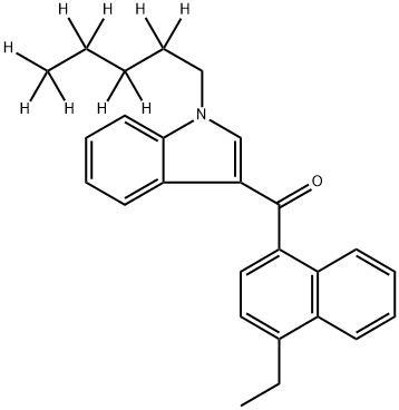 JWH 210-d9 化学構造式