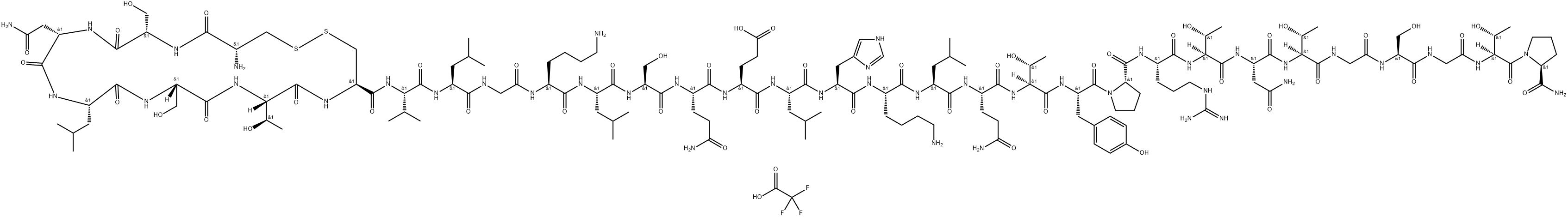 Calcitonin (salmon) (trifluoroacetate salt) Structure