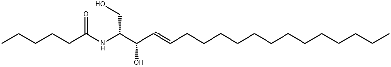 C6 L-erythro Ceramide (d18:1/6:0),189894-78-8,结构式
