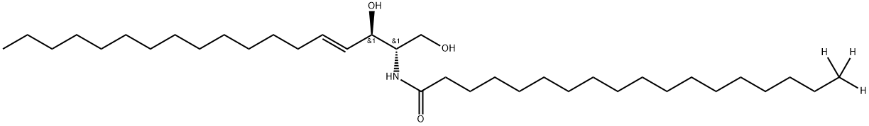 C18 Ceramide-d3 (d18:1/18:0-d3) 结构式