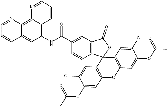苯绿SK二乙酸酯 结构式