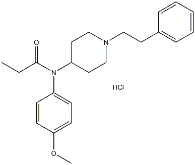 para-Methoxyfentanyl (hydrochloride) 结构式