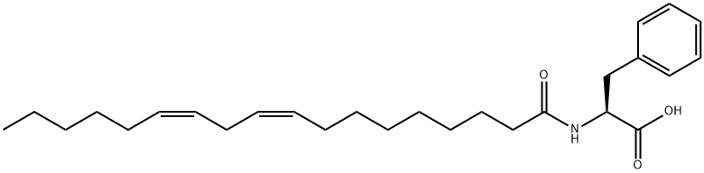 Linoleoyl Phenylalaninee, 2441-64-7, 结构式