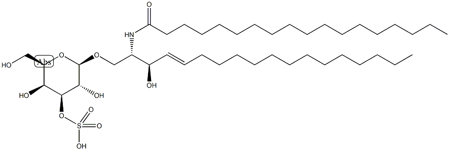 C18 3'-sulfo Galactosylceramide (d18:1/18:0),244215-65-4,结构式