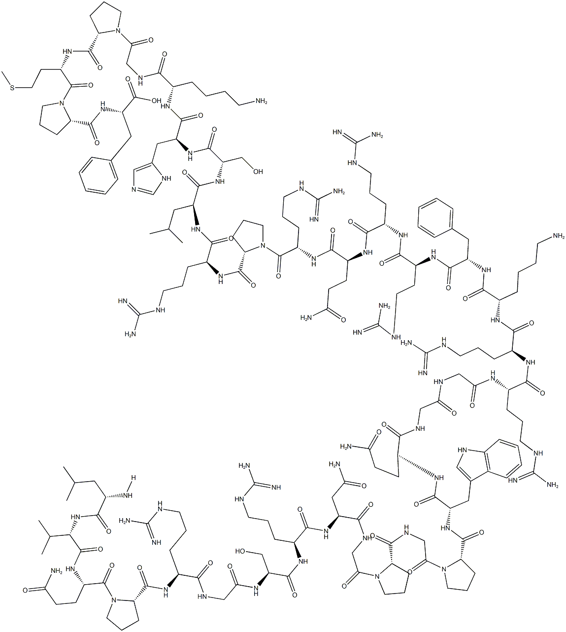 アペリン-36(ヒト) 化学構造式