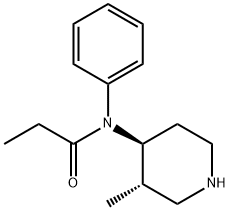 (-trans-3-methyl Norfentanyl 结构式
