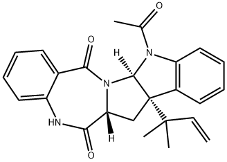 アセチルアスゾナレニン 化学構造式