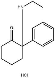 去氯-N-乙基-氯胺酮（盐酸盐）, 4551-92-2, 结构式