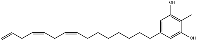 Methylcardol triene, 50423-15-9, 结构式