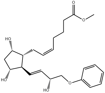 16-phenoxy tetranor Prostaglandin F2α methyl ester 结构式