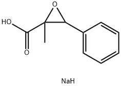 sodium,2-methyl-3-phenyloxirane-2-carboxylic acid Structure