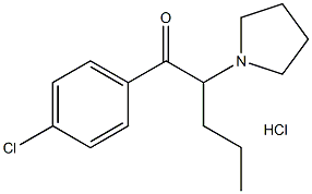4'-chloro-α-Pyrrolidinovalerophenone (hydrochloride) Structure