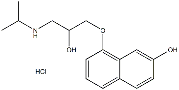 7-羟基普萘洛尔盐酸盐 结构式