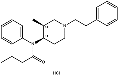 (-cis-3-methyl Butyryl fentanyl (hydrochloride) 化学構造式