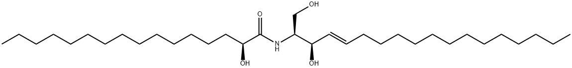 C16 (2'(S)-hydroxy) Ceramide (d18:1/16:0) 结构式