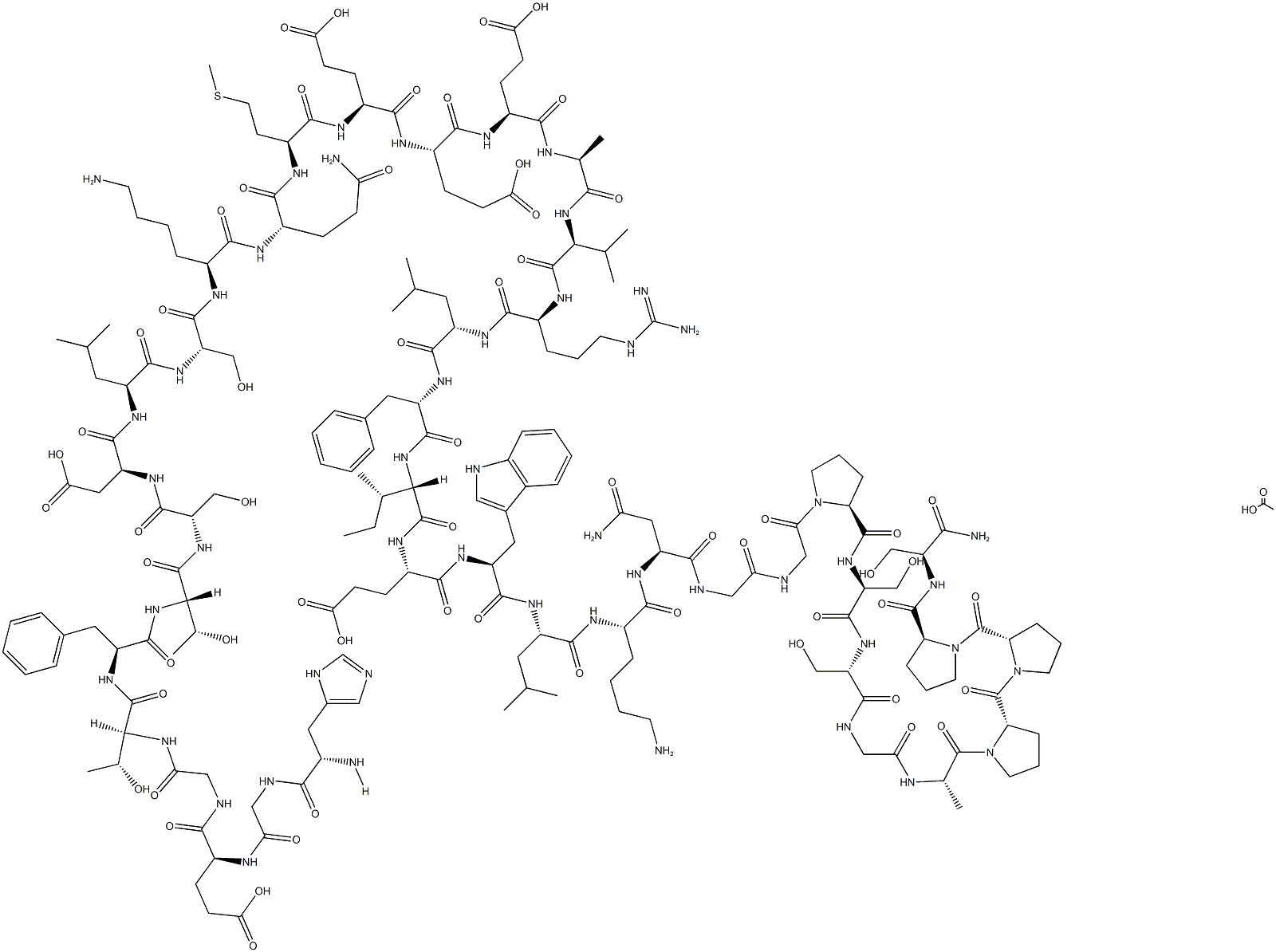 Exendin-4 (Acetate) Structure