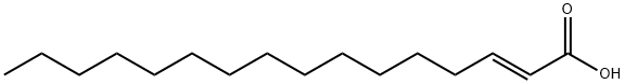 2t-Hexadecenoic acid 化学構造式
