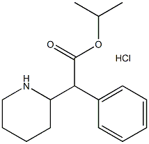 2-(2-哌啶基)-2-苯基乙酸异丙酯盐酸盐,93148-45-9,结构式