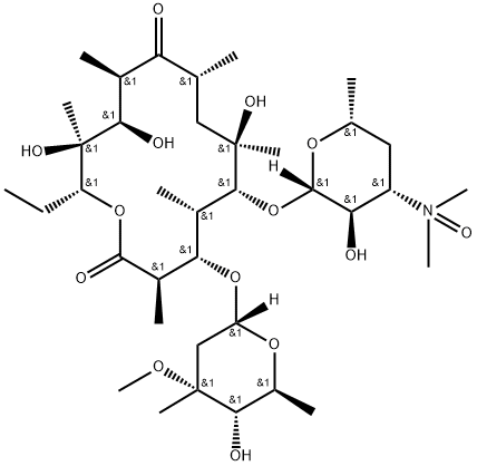 Erythromycin, N-oxide Struktur