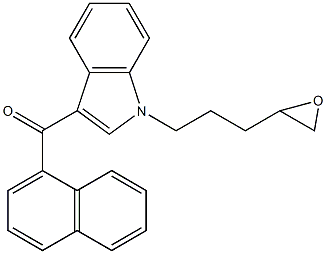 JWH 018 N-(4,5-epoxypentyl) analog 化学構造式