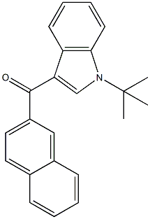 JWH 073 2'-naphthyl-N-(1,1-dimethylethyl) isomer Structure