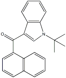 JWH 073 N-(1,1-dimethylethyl) isomer Struktur
