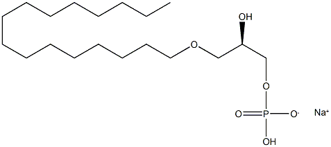 1-Hexadecyl Lysophosphatidic Acid (sodium salt) Structure